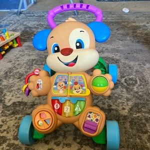 Fisher, price, smart stages, push toy dog
